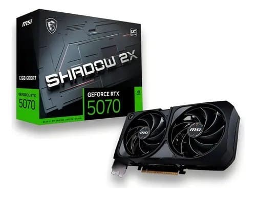 Placa De Video Nv RTX 5070 12GB G7 192bits S 2x Oc Msi