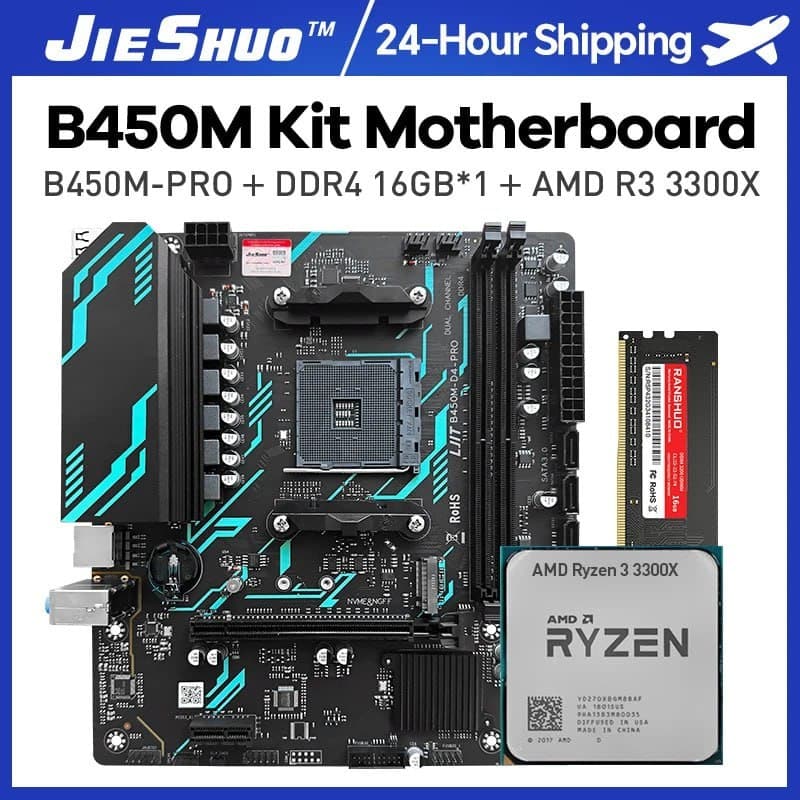 Placa mãe B450M D4 PRO Jieshuo