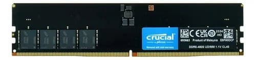 Memória Crucial Cb8gu4800 Udimm, Ddr5, 8GB, 4800mhz