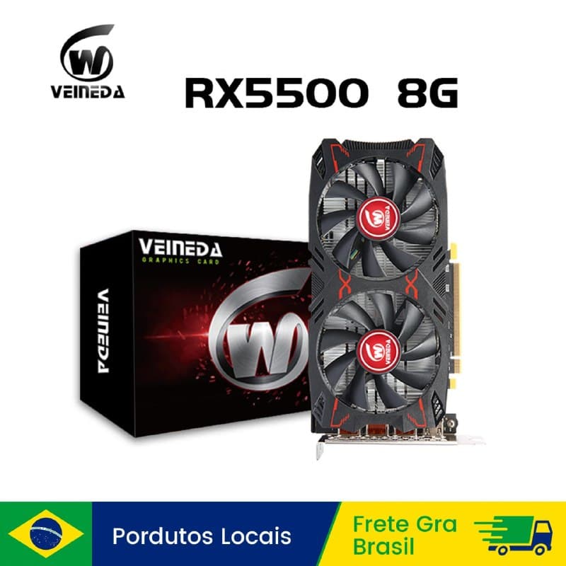 Placa de Vídeo RX 5500 8GB Veineda