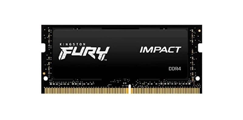Memória RAM Para Notebook DDR4 8GB 3200Mhz CL20 Kingston Fury Impact KF432S20IB/8 Gamer Sodimm Preto