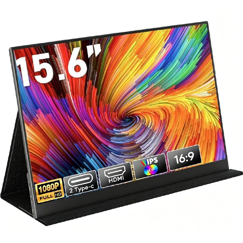15.6inch Portatil Monitor 1080P IPS Type-C/HDMI Laptop Monitor Portátil For Ipad Pc Mac Phone switch PS3/4/5 Celular