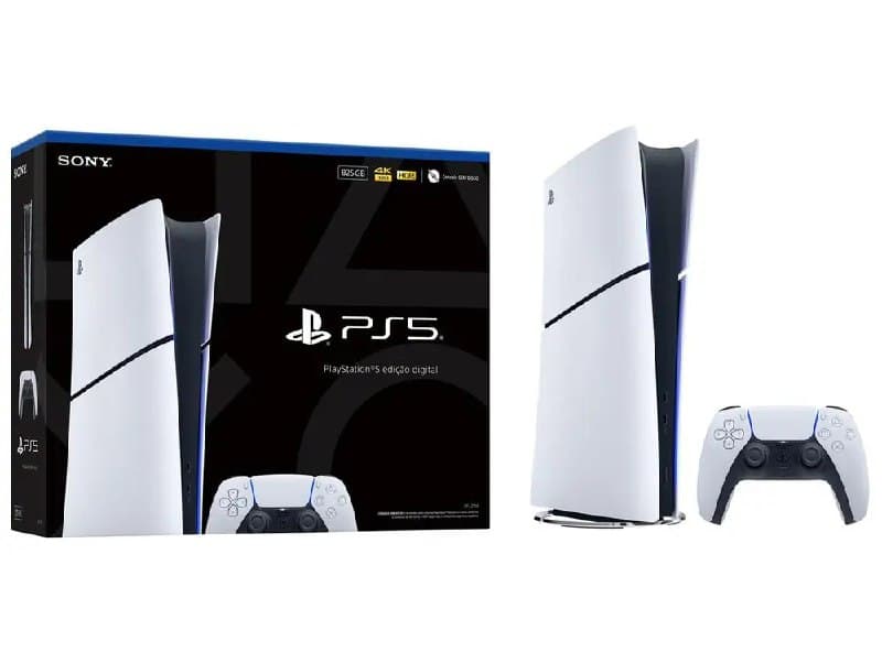 PlayStation 5 Edição Digital 825GB 1 Controle Branco Sony PS5