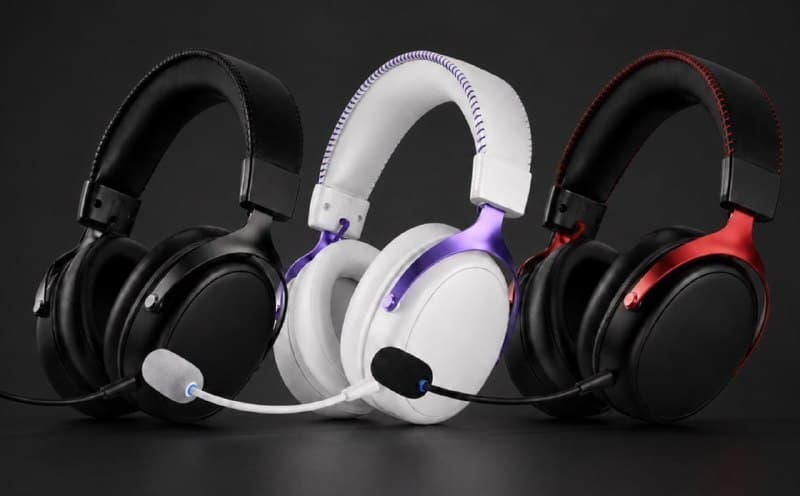 Headset AKKO Verge S9 Ultra Sem Fio Driver de 53MM 2.4G, Bluetooth, Type-C e USB-a Duração da Bateria: 250H