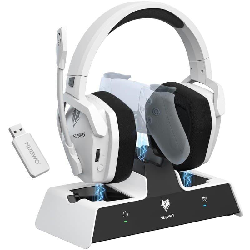 Headset Gamer Wireless Nubwo G06 PRO Trimode com base🔥