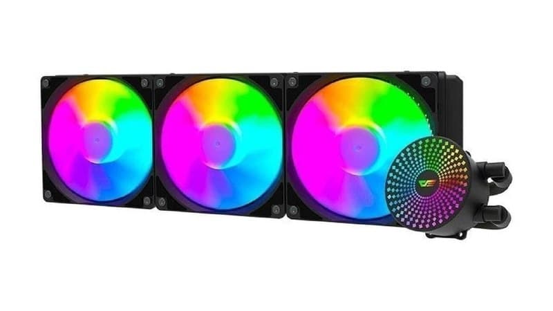 Water Cooler AIGO Darkflash DC360 Radiant, ARGB, 360mm, Preto, DC360BK