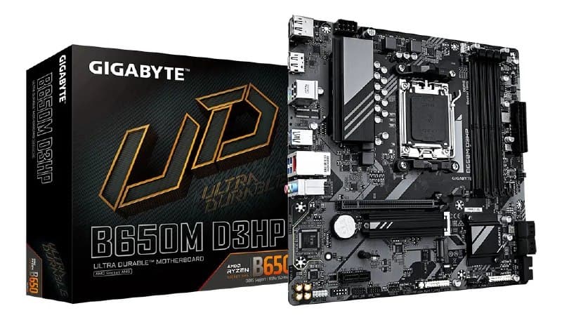 Placa Mãe Gigabyte Amd Am5 B650m Ultra D3hp 4xddr5 Matx Preto