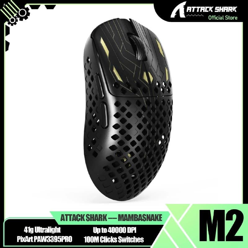 Mouse Gamer Sem Fio MAMBASNAKE M2, PAW3395PRO 41g