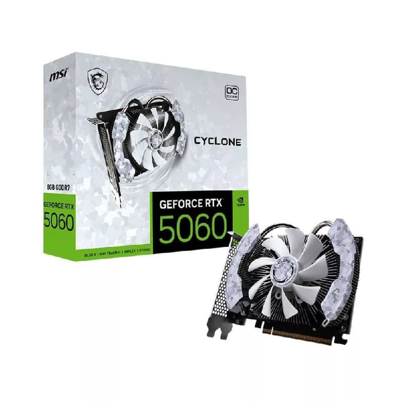 MSI RTX5060 8GB Cyclone OC 1X - 128 Bits - HDMI/3X DP - 912-V812