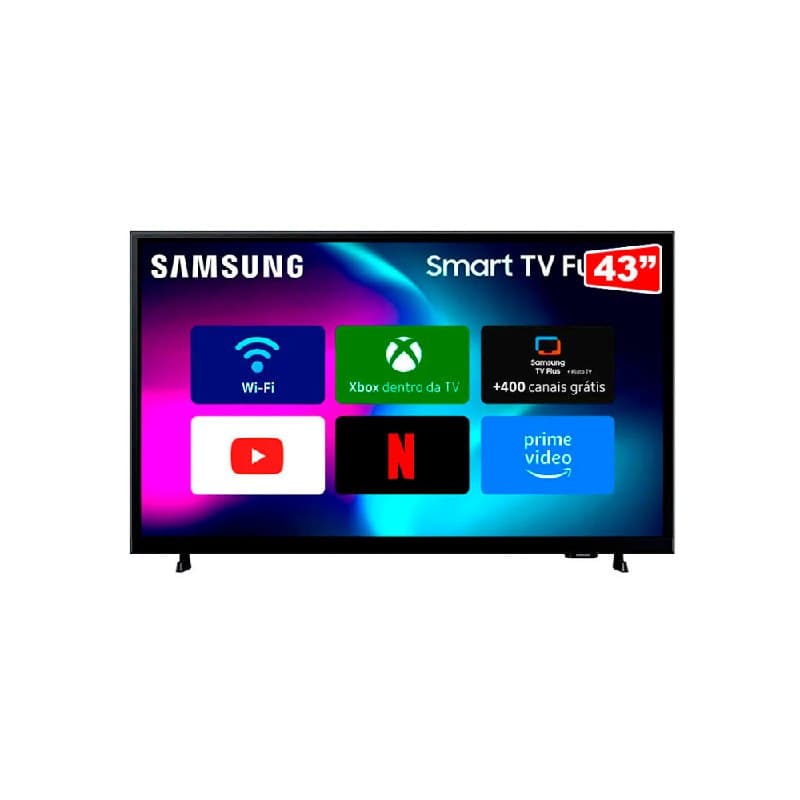 Monitor Smart Tv 43'' Fhd Ls43f6000fgxzd Tizen Preto Samsung