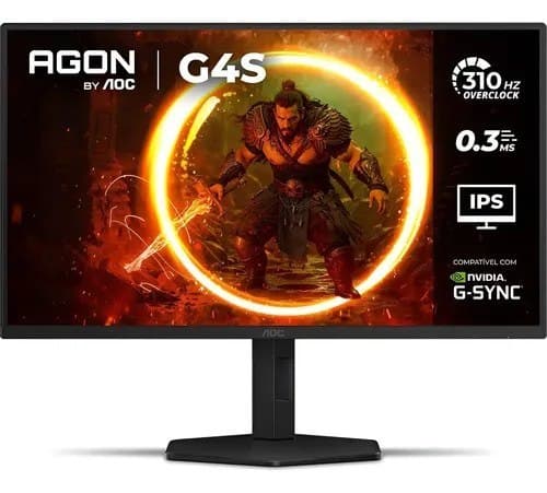 Monitor Gamer AOC AGON G4S 25" 310Hz 0.3ms HDR10 IPS Base Ajustável 25G4S/P