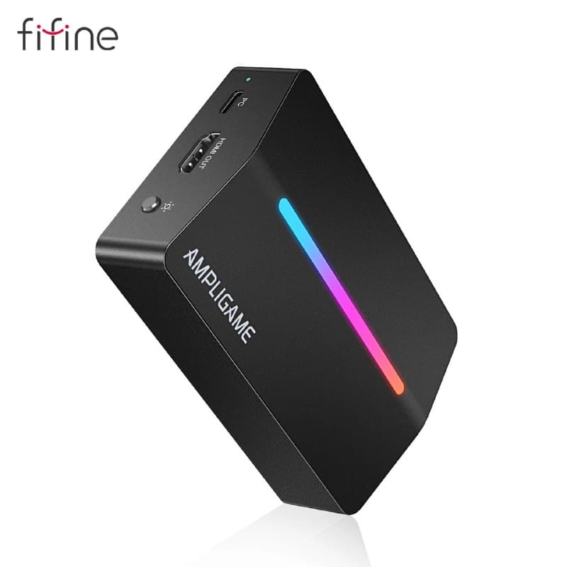 Placa de Captura de vídeo Fifine 4K HDMI para transmissão ao vivo e jogos, compatível com PS4/PS5/Windows/Mac OS/Switch/Xbox - V3