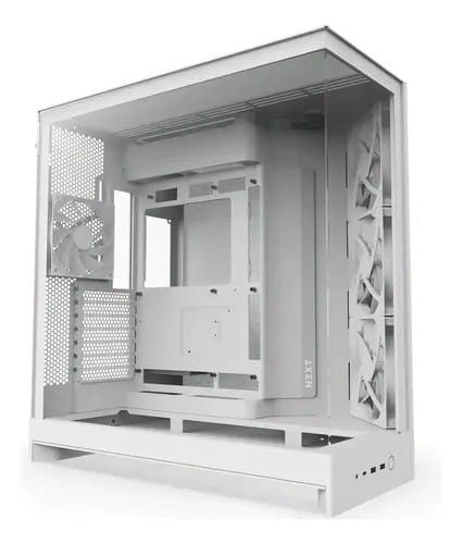 Gabinete Nzxt H9 Flow Branco Com 4 Fans