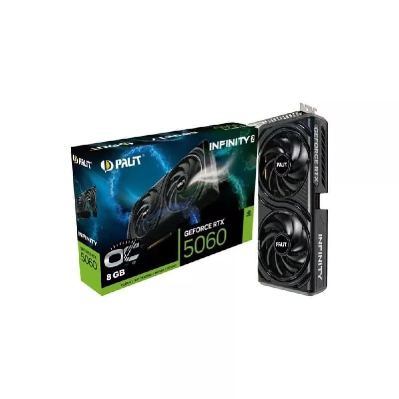 Placa de Vídeo NVIDIA GeForce PALIT RTX 5060 8GB INFINITY 2 OC GDDR7 - 0120111-01