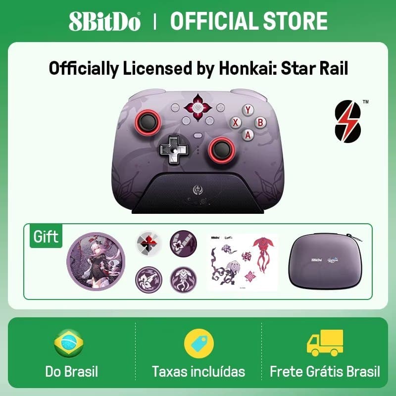 Controle 8BitDo Ultimate 2 Evernight Honkai: Star Rail
