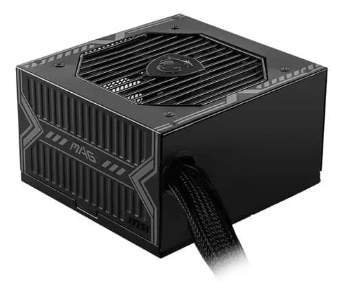 Fonte Gamer Atx 650 Para Computador Msi Mag 650w 80 Plus Cor Preto