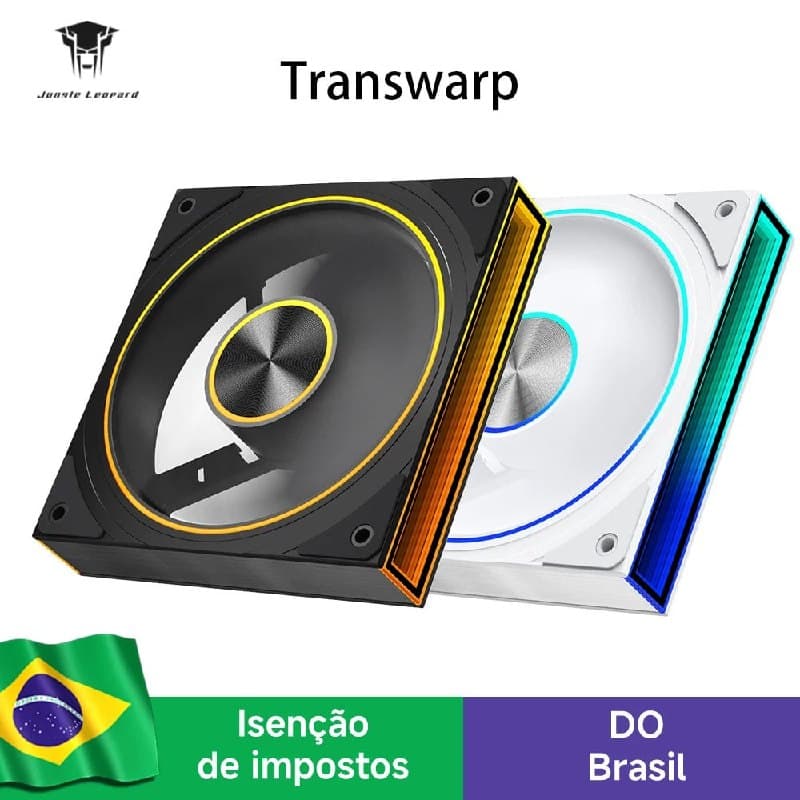 Ventoinha de CPU Jungle Leopard Transwarp ARGB 120mm/140mm 5V 3PIN com anel ARGB lateral