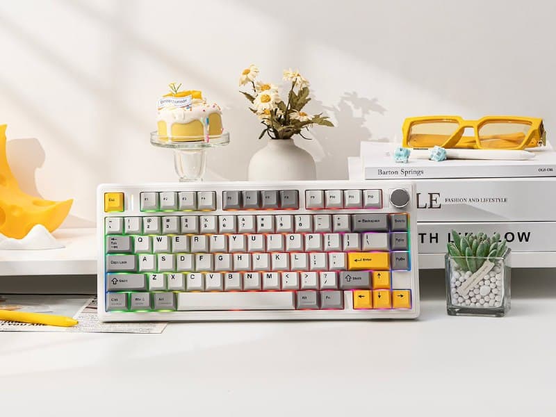 Teclado Mecânico EPOMAKER TH80 V2 75% Sem fio
