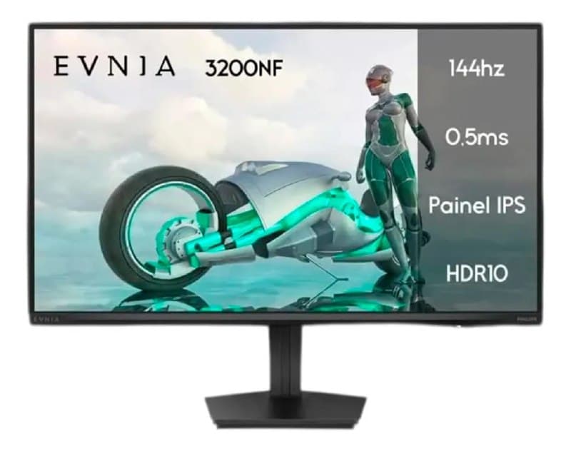 Monitor Gamer Philips Evnia 23,8'' 144hz 0,5ms Ips Full Hd