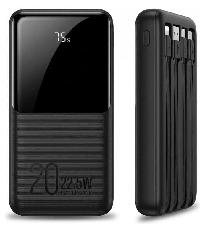 Power Bank 20000mAh Turbo 22,5W Carga Rápida