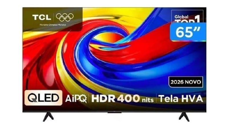 Smart Tv 65" Tcl 4K Uhd Qled 65P7l Google Tv 2026