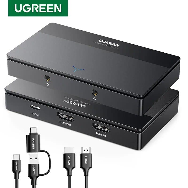 Placa de captura Ugreen, 4K, 60hz acompanha kit de cabos