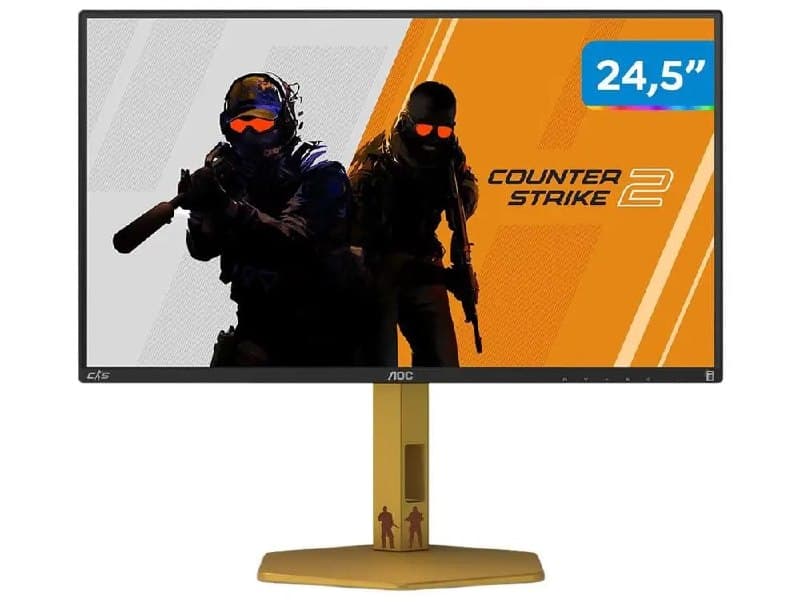 Monitor Gamer Agon Cs2 25” Aoc Full Hd, 310hz, 0.3ms Com 10000:1 De Contraste - Cs25g/78 - Bivolt