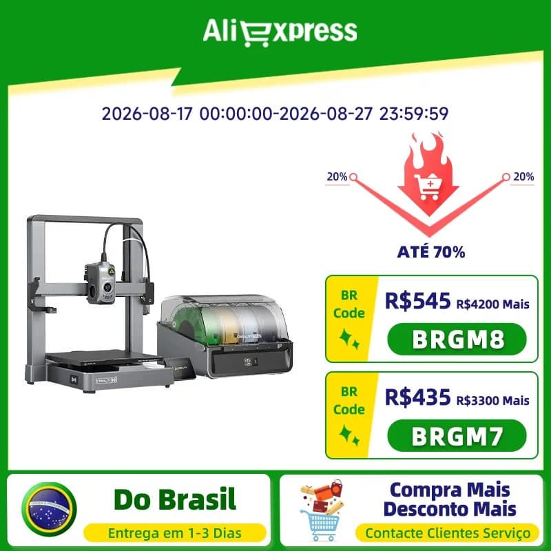 Creality Hi Impressora 3D com leitura de filamento RFID CFS multicolorido Detecção de filamento totalmente automatizada 500 mm/s Nivelamento automático