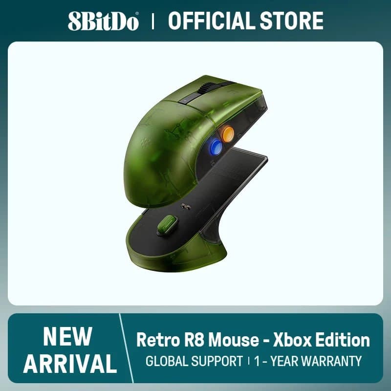 Mouse retrô R8 8BitDo- Edição Xbox PAW 3395 4K Sem fio