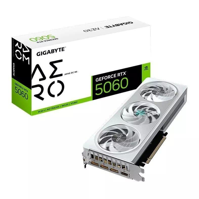 Placa de Video Gigabyte GeForce RTX 5060 Aero OC, 8GB