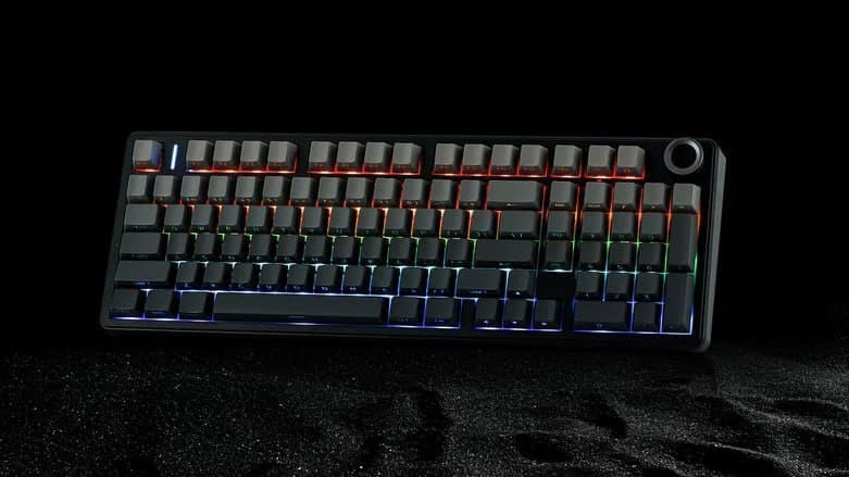 Teclado Mecânico AULA F99 Pro Tri-mode 8000mAh, Hot Swappable + Knob