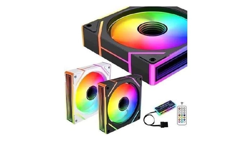 Kit 3 Ventoinhas ARGB 120MM 1200 Rpm ±10% com Baixo Ruído