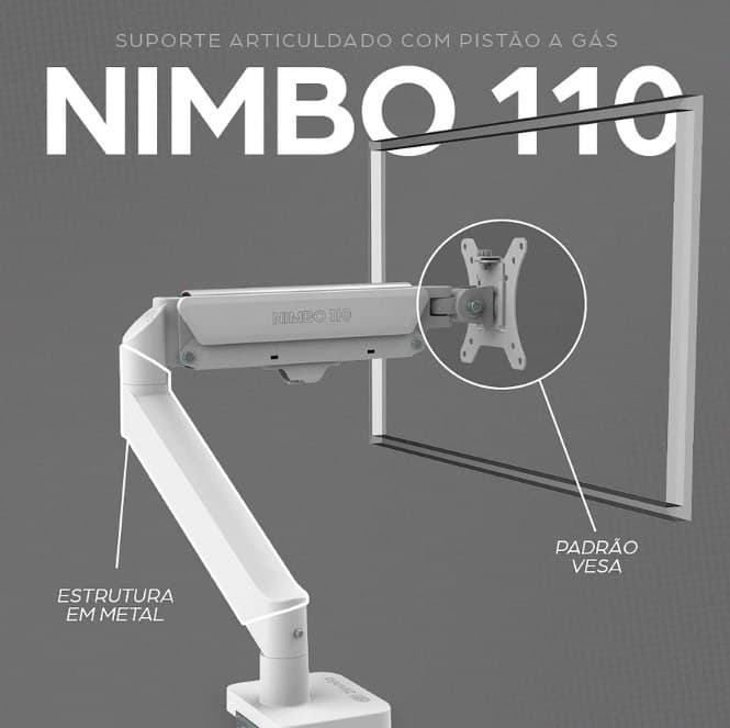 Braço articulado para monitor Zinia Nimbo 110