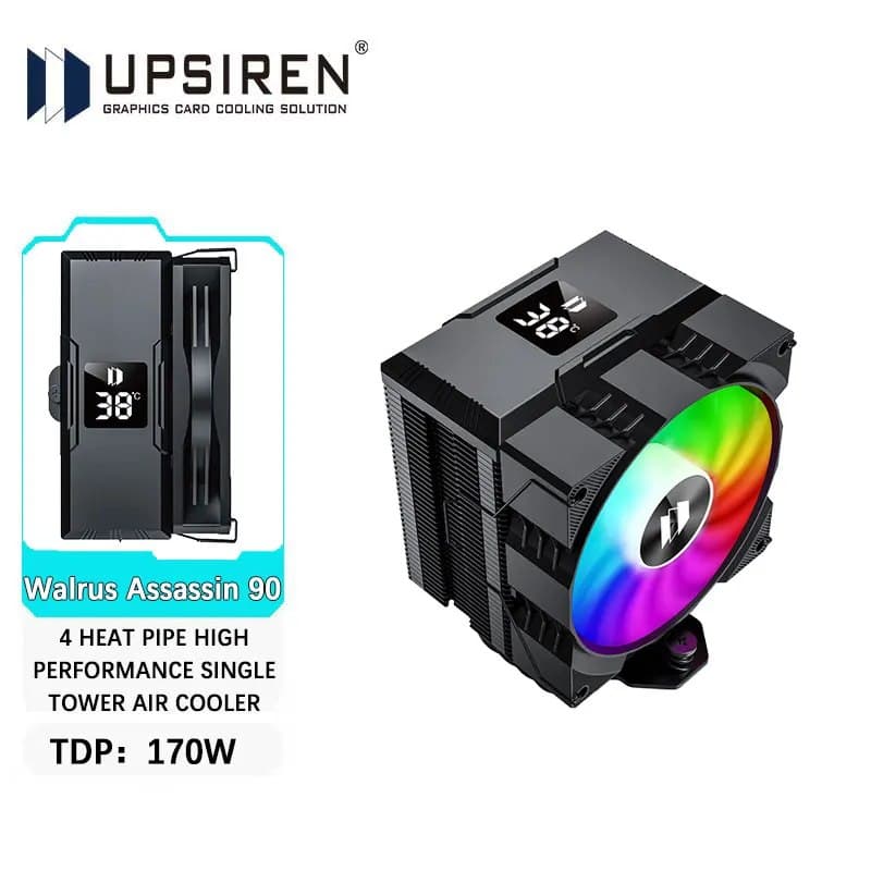 Air Cooler Upsiren Walrus Assassin com display digital