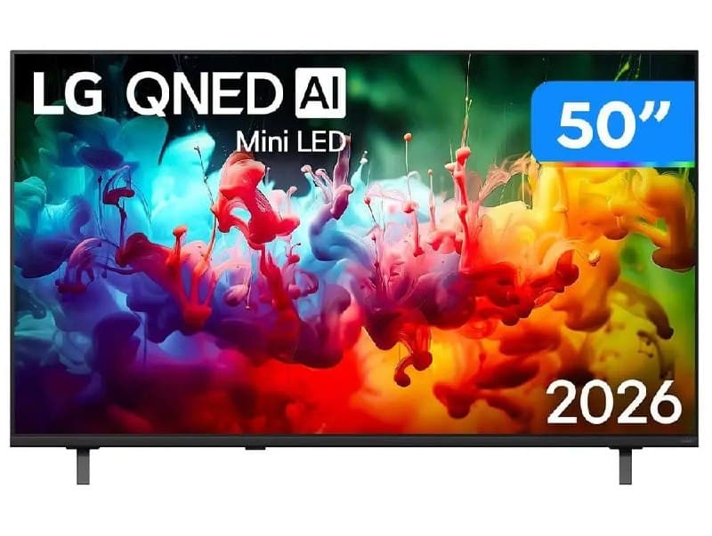 Mini Led Smart Tv 4K Lg Qned Ai Mini Led 50" WebOS 26 Alpha 7 Ai Processor Gen9 Controle Remoto Ai Magic 50Qned70bsa (Lançamento 2026)