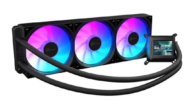 Water Cooler Kalkan Lcd 2.4 360mm 250 Tdp Para Pc Desktop Preto