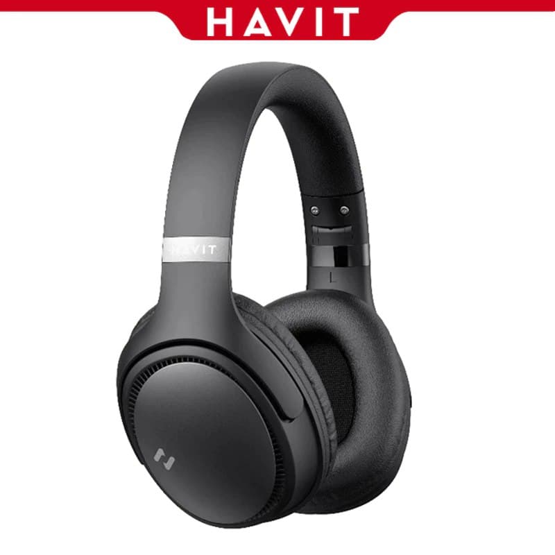 Headphone Sem Fio HAVIT H630BT Bluetooth 5.3 Multiponto On-ear 3D 55h ENC ( PRETO, BRANCO, BEGE OU AZUL )