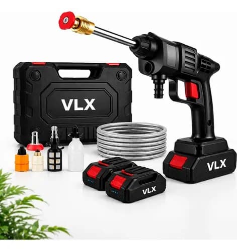 Lavadora Alta Pressão Portátil Recarregável Sem Fio Bivolt Preto 127/220v