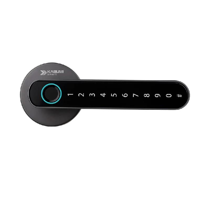 Fechadura Digital KABUM! smart Slim, Preta, Biometria, Controle via app, Senha numérica - KSFD100PT