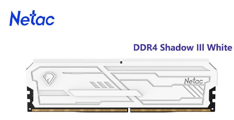 Memória 16GB DDR4 3200mhz NETAC BRANCA