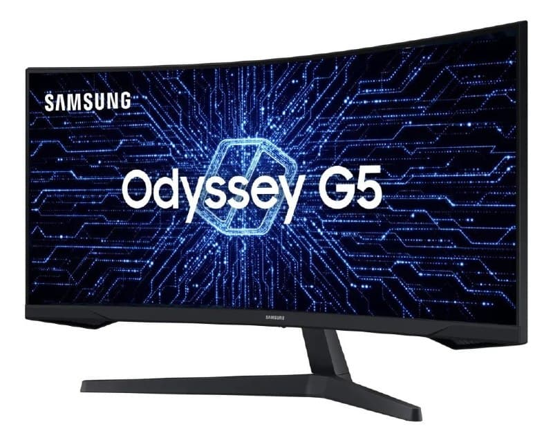 Monitor Gamer Curvo Samsung Odyssey 34" G5 165 Hz 1ms Ultrawide Preto