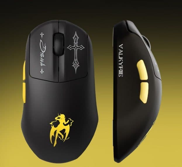 Mouse Valkyrie Vk M5, Paw 3395, Microinterruptor Óptico Tri-mode e Dual 8K
