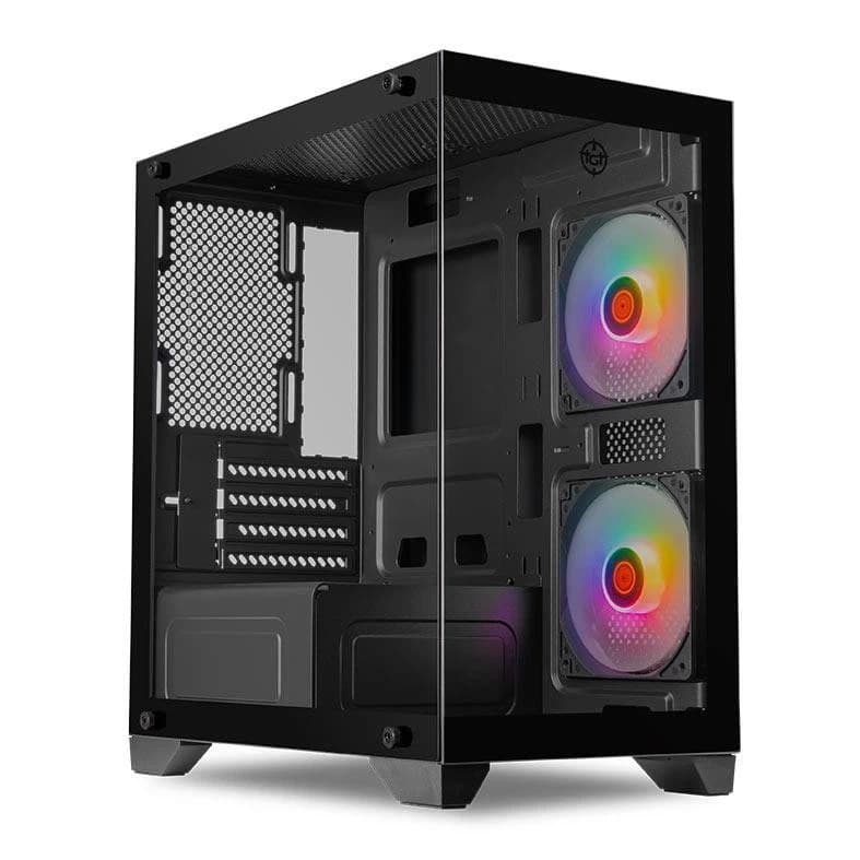 Gabinete Gamer TGT Gladiator, Rainbow, Mid-Tower, Lateral de Vidro,