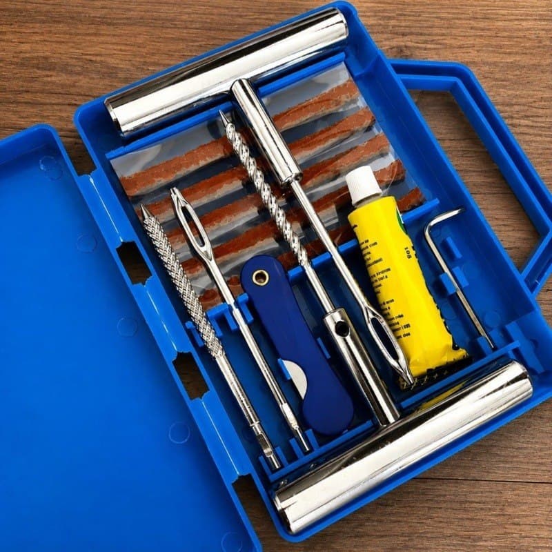 Kit Reparo Pneu Furo Remendo Metal