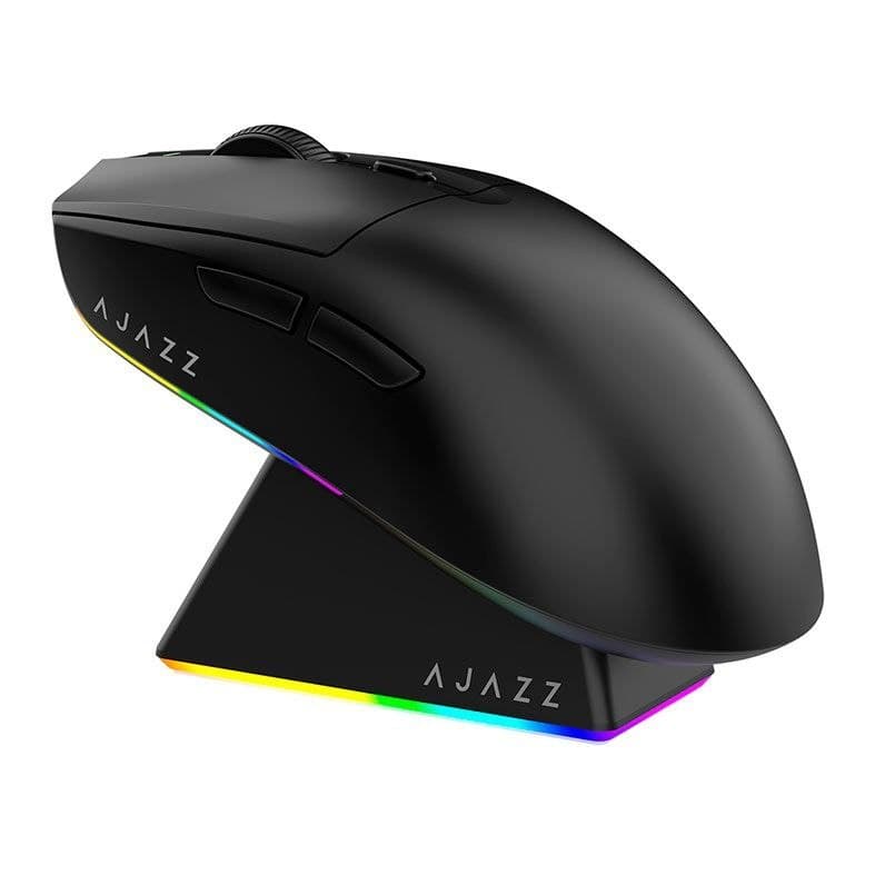 Mouse Gamer Ajazz AJ139 V2 MC, 12000DPI, 6 Botoes, Tri-Mode, Branco, AJ139V2-MC-WH