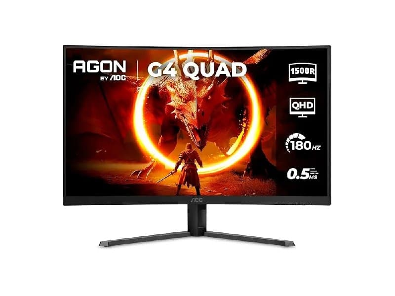 Monitor Gamer Curvo AOC AGON QUAD 32" 180Hz 0,5ms HDR10 CQ32G4E