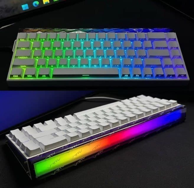 Teclado Gamer AULA HERO 68HE magnético Gatilho rápido 8K
