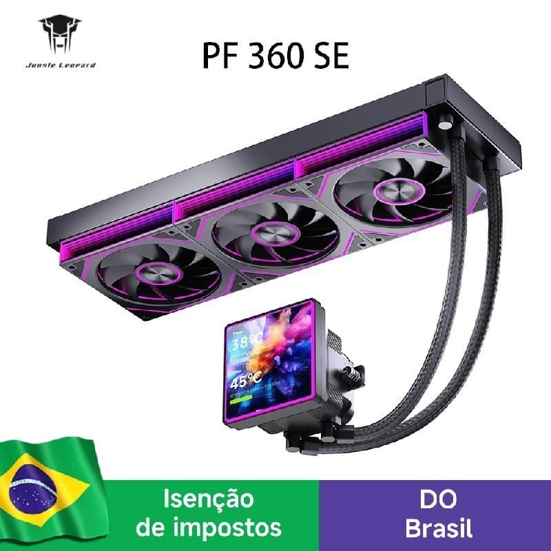Water Cooler Jungle Leopard ProFlow 360 SE Com tela LCD de 4 Polegadas 360mm, pro flow