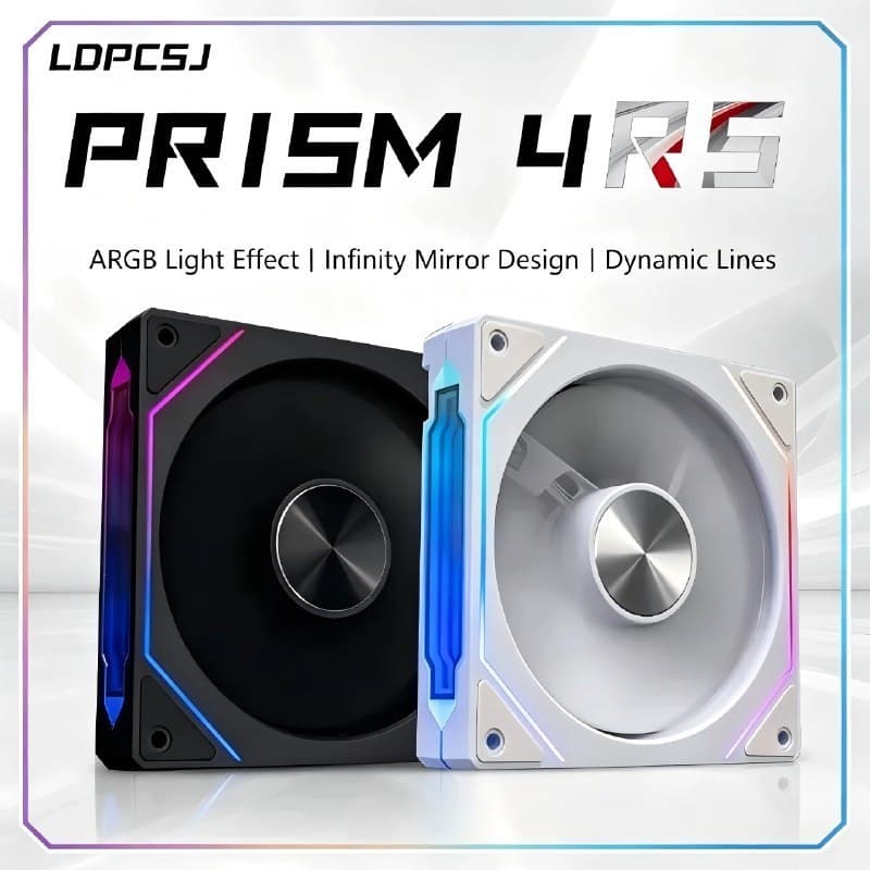 Kit Fan PRISM 4RS aRGB fans 4 rs 5v white ou black🔥🔥