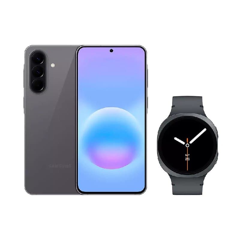 Galaxy A57 5G (128GB) - Cinza + Galaxy Watch8 BT 44mm - Grafite